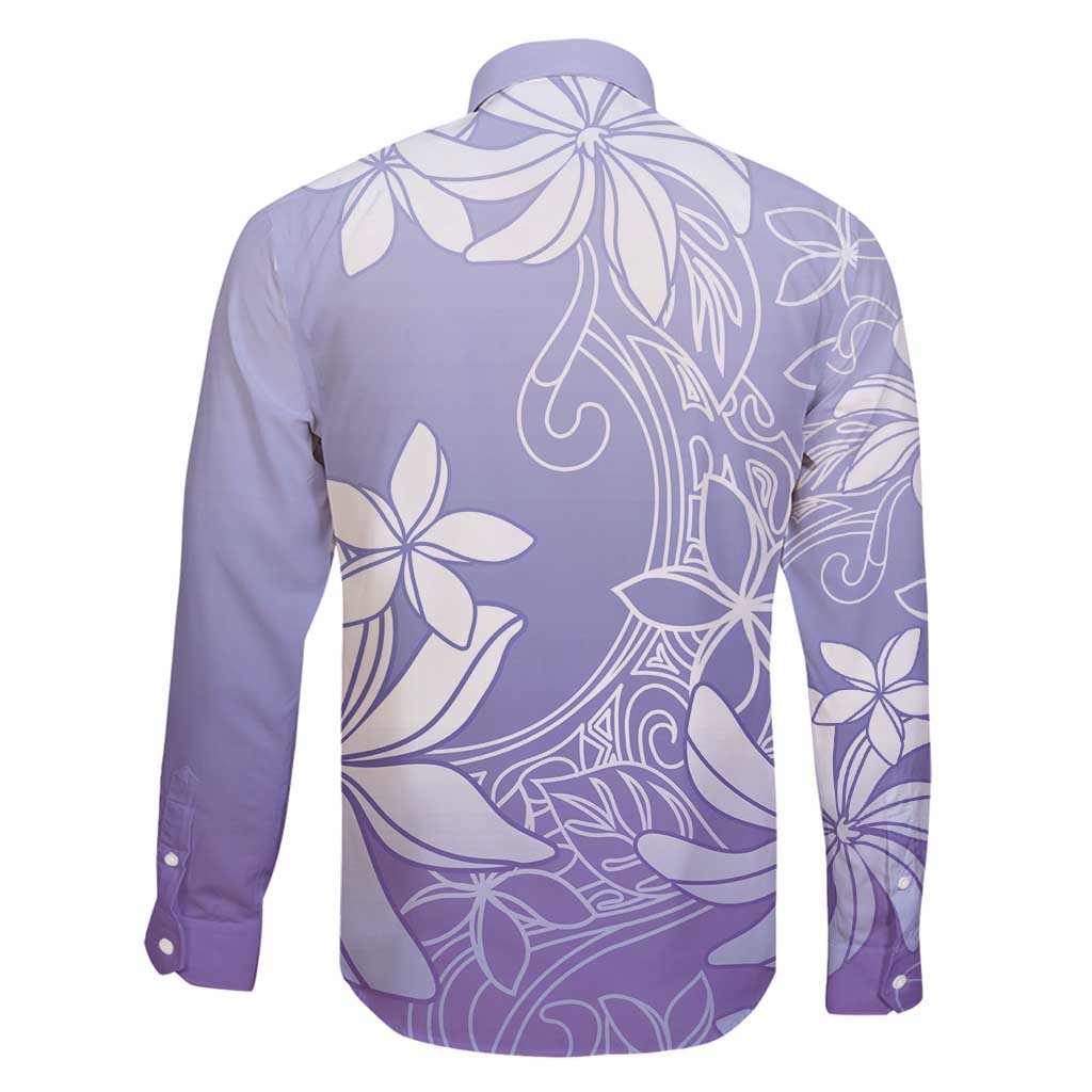 Tiare Tahiti Family Matching Summer Maxi Dress and Hawaiian Shirt Purple Polynesia Motifs LT05 - Polynesian Pride