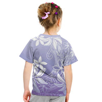 Tiare Tahiti Kid T Shirt Purple Polynesia Motifs LT05 - Polynesian Pride