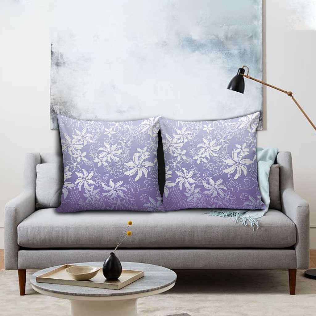 Tiare Tahiti Pillow Cover Purple Polynesia Motifs LT05 - Polynesian Pride