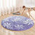 Tiare Tahiti Round Carpet Purple Polynesia Motifs - Polynesian Pride