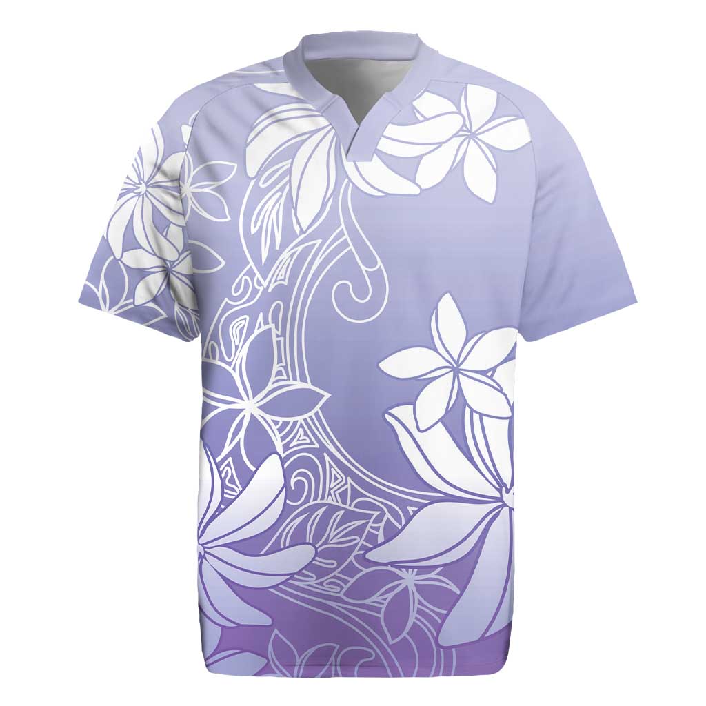 Tiare Tahiti Rugby Jersey Purple Polynesia Motifs LT05 Purple - Polynesian Pride