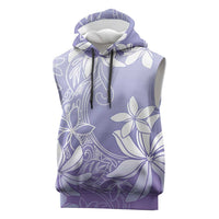 Tiare Tahiti Sleeveless Hoodie Purple Polynesia Motifs LT05 Purple - Polynesian Pride