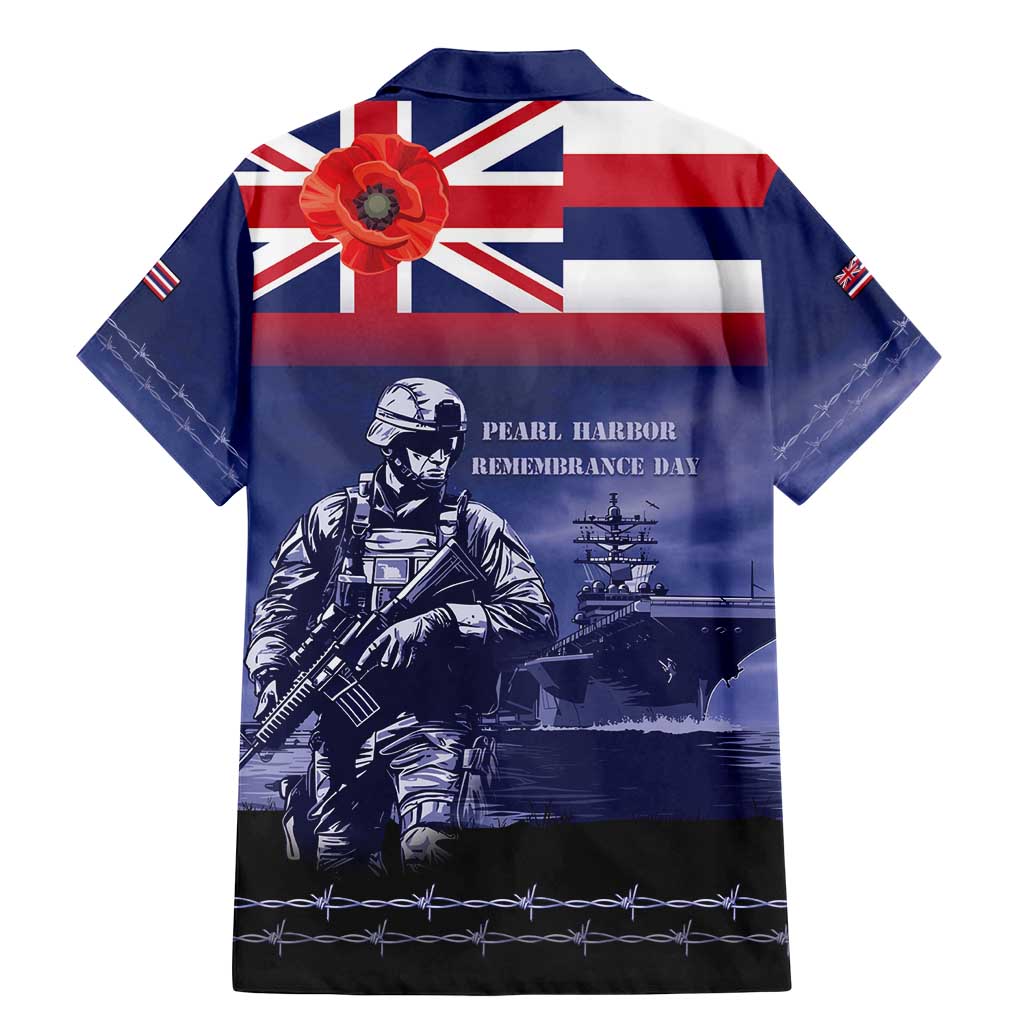 Hawaii Pearl Harbor Remembrance Day Family Matching Mermaid Dress and Hawaiian Shirt Flag Style LT05 - Polynesian Pride