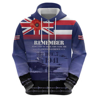 Hawaii Pearl Harbor Remembrance Day Zip Hoodie Flag Style LT05 - Polynesian Pride