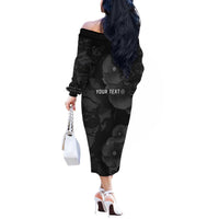Personalized Pearl Harbor Remembrance Day Off The Shoulder Long Sleeve Dress We Will Always Remember LT05 - Polynesian Pride