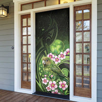 New Zealand Aotearoa Kakapo Door Cover Maori Pattern With Manuka Galaxy Style LT05 - Polynesian Pride