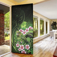 New Zealand Aotearoa Kakapo Door Cover Maori Pattern With Manuka Galaxy Style LT05 - Polynesian Pride
