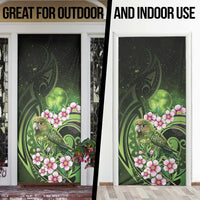 New Zealand Aotearoa Kakapo Door Cover Maori Pattern With Manuka Galaxy Style LT05 - Polynesian Pride