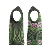 New Zealand Aotearoa Kakapo Christmas Knitted V-Neck Vest Maori Pattern With Manuka Galaxy Style LT05 - Polynesian Pride