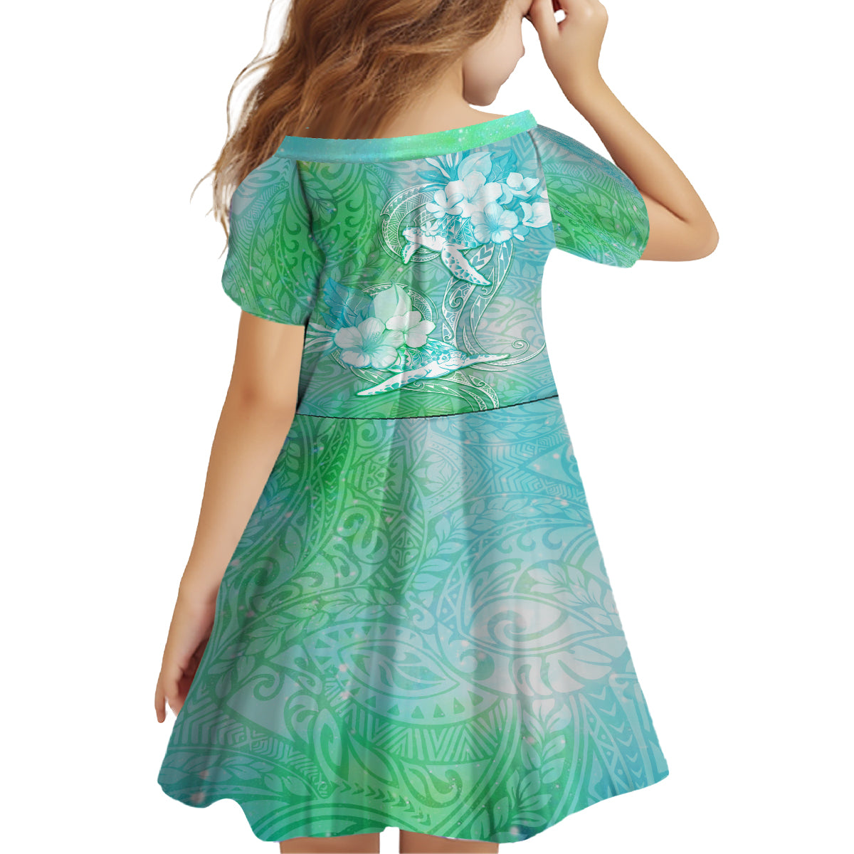 Couple Sea Turtle One Love One Heart Family Matching Tank Maxi Dress and Hawaiian Shirt LT05 - Polynesian Pride