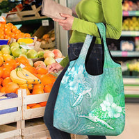 Couple Sea Turtle One Love One Heart Grocery Bag