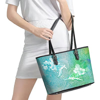 Couple Sea Turtle One Love One Heart Leather Tote Bag LT05 - Polynesian Pride