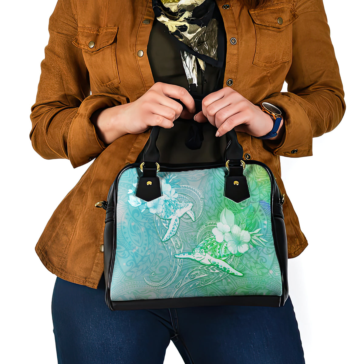 Couple Sea Turtle One Love One Heart Shoulder Handbag LT05 - Polynesian Pride