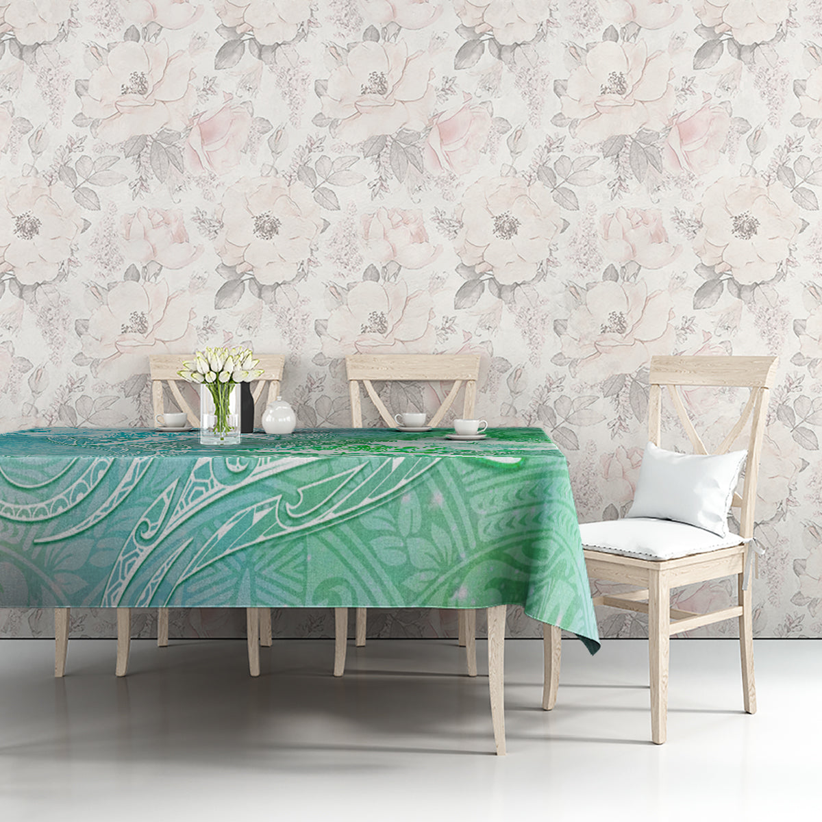 Couple Sea Turtle One Love One Heart Tablecloth LT05 - Polynesian Pride