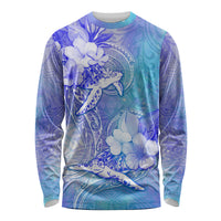 Couple Blue Sea Turtle Heart Love Long Sleeve Shirt LT05 Unisex Blue - Polynesian Pride