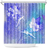 Couple Blue Sea Turtle Heart Love Shower Curtain LT05 Blue - Polynesian Pride