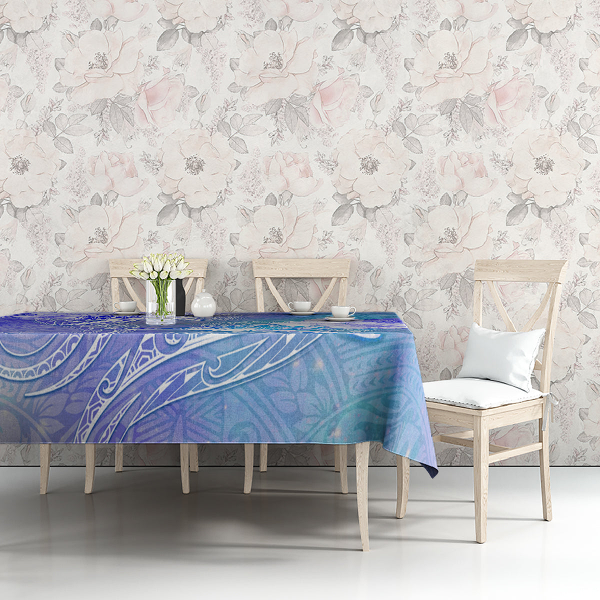 Couple Blue Sea Turtle Heart Love Tablecloth LT05 - Polynesian Pride