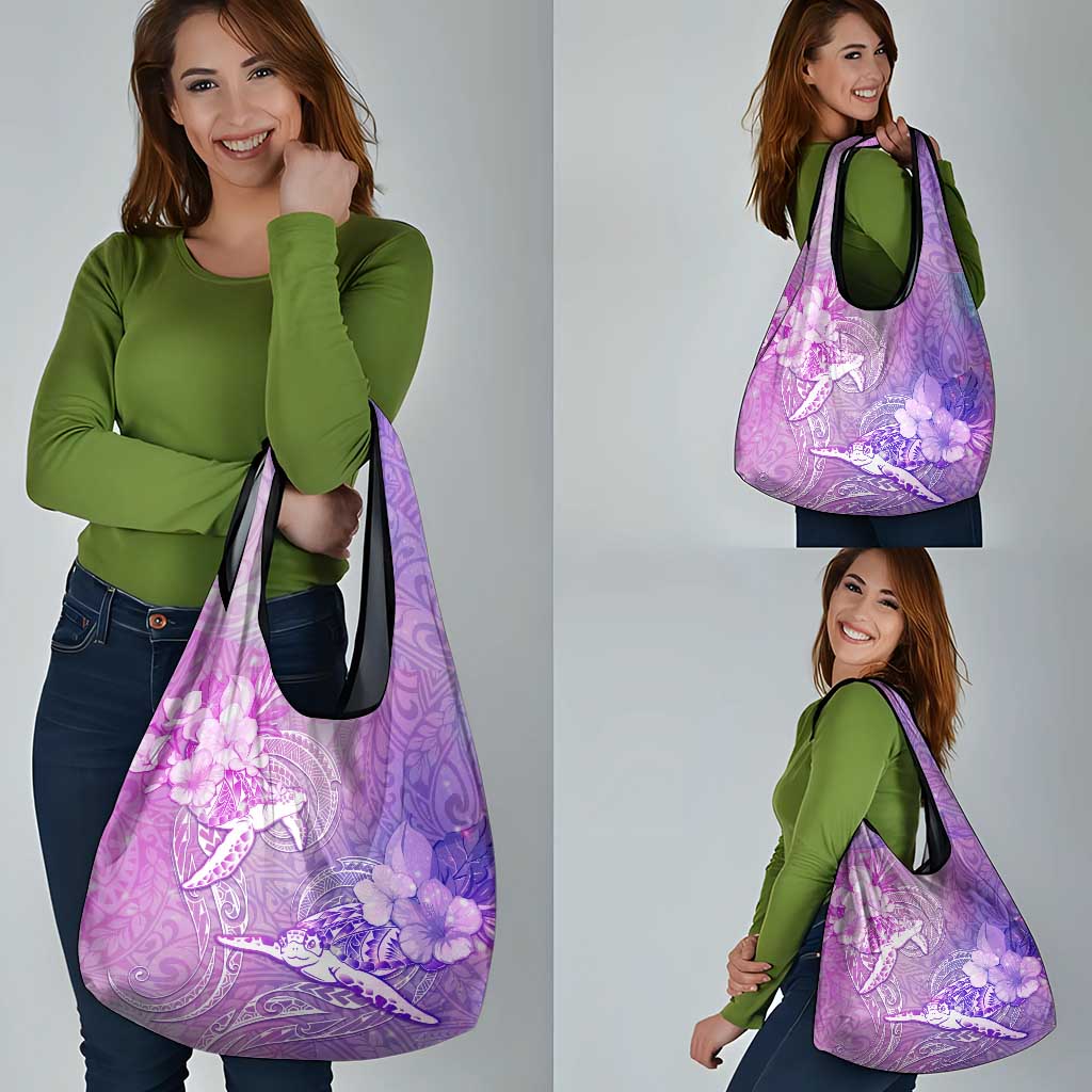 Couple Sea Turtle Love Give Us A Fairytale Grocery Bag