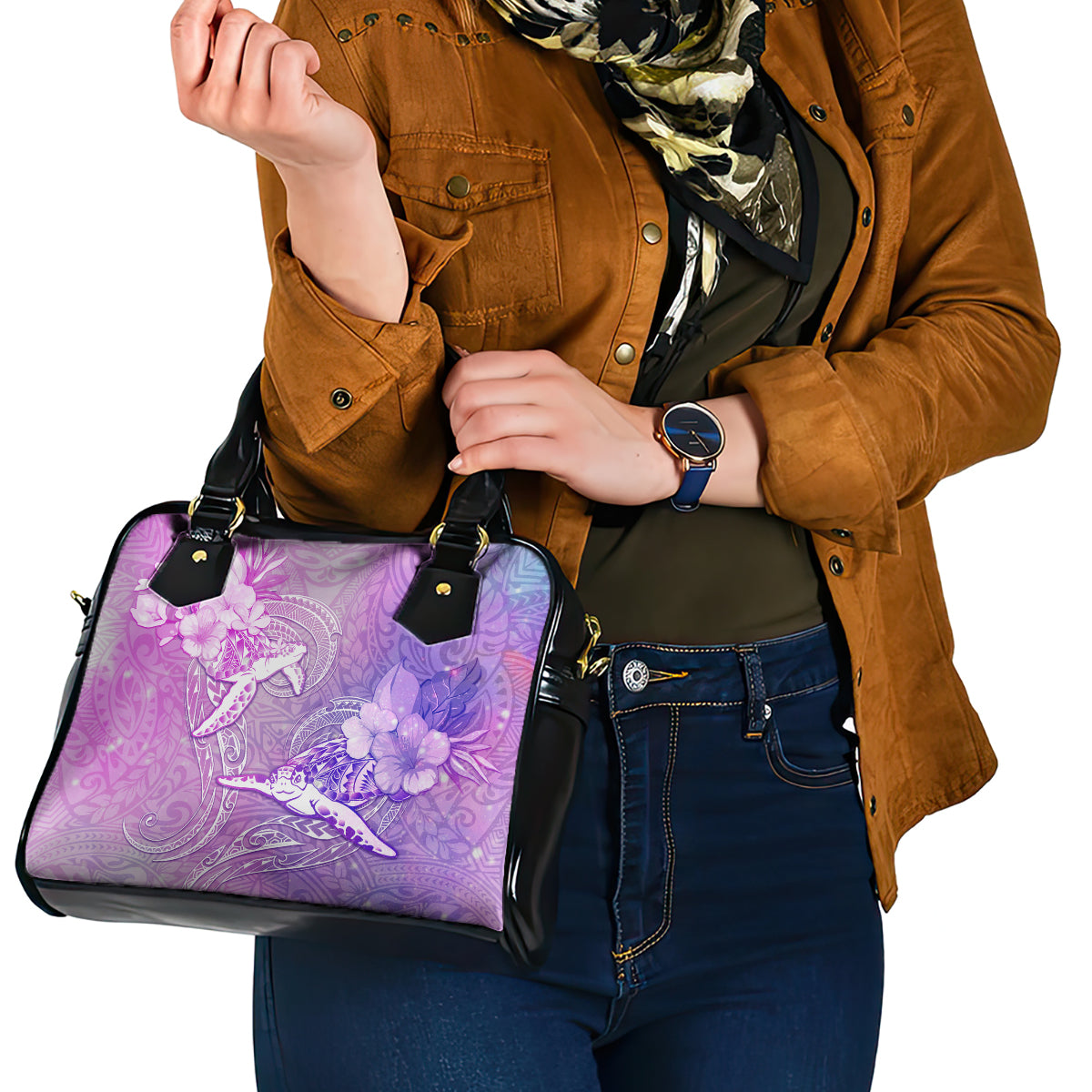 Couple Sea Turtle Love Give Us A Fairytale Shoulder Handbag LT05 - Polynesian Pride