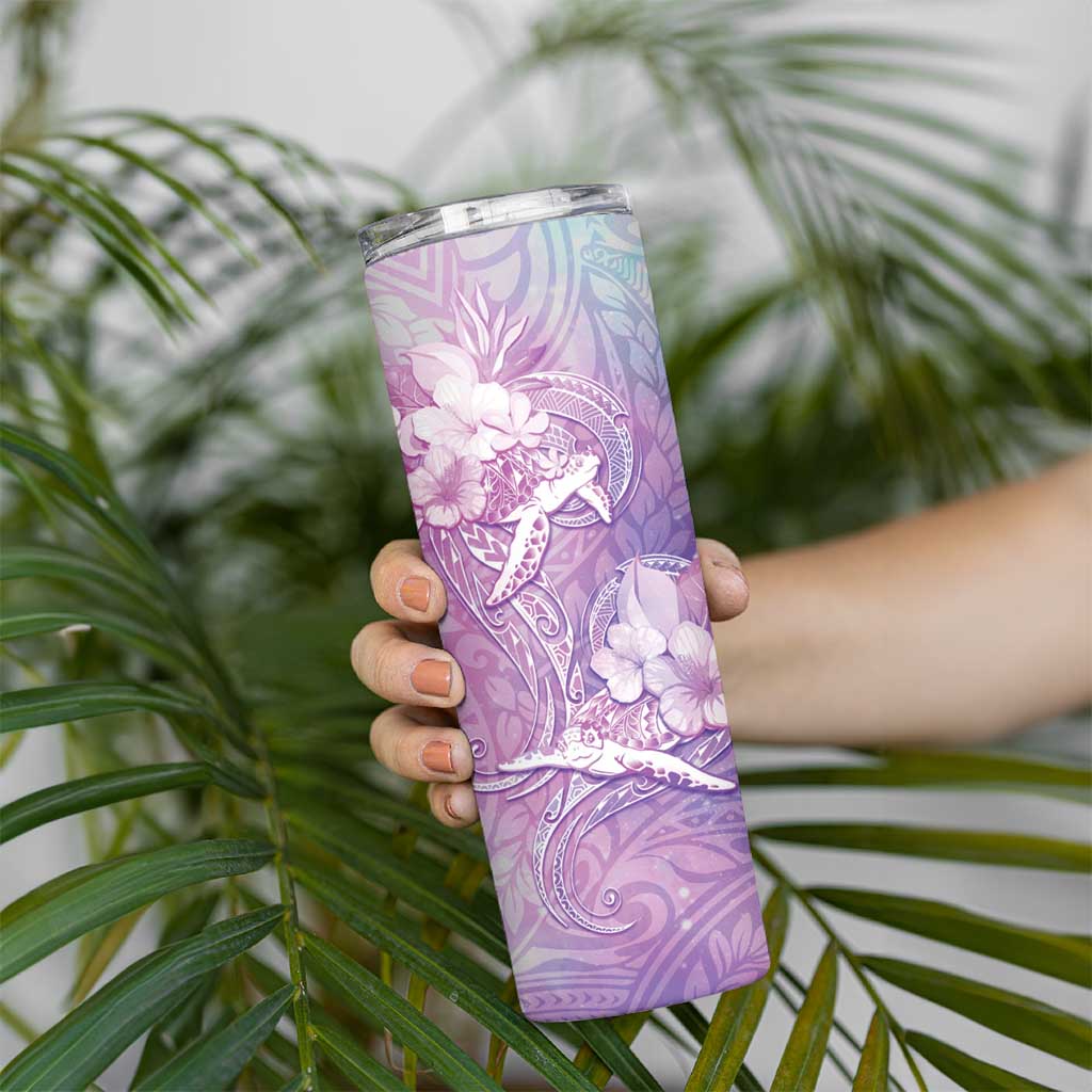 Couple Sea Turtle Love Give Us A Fairytale Skinny Tumbler LT05 - Polynesian Pride