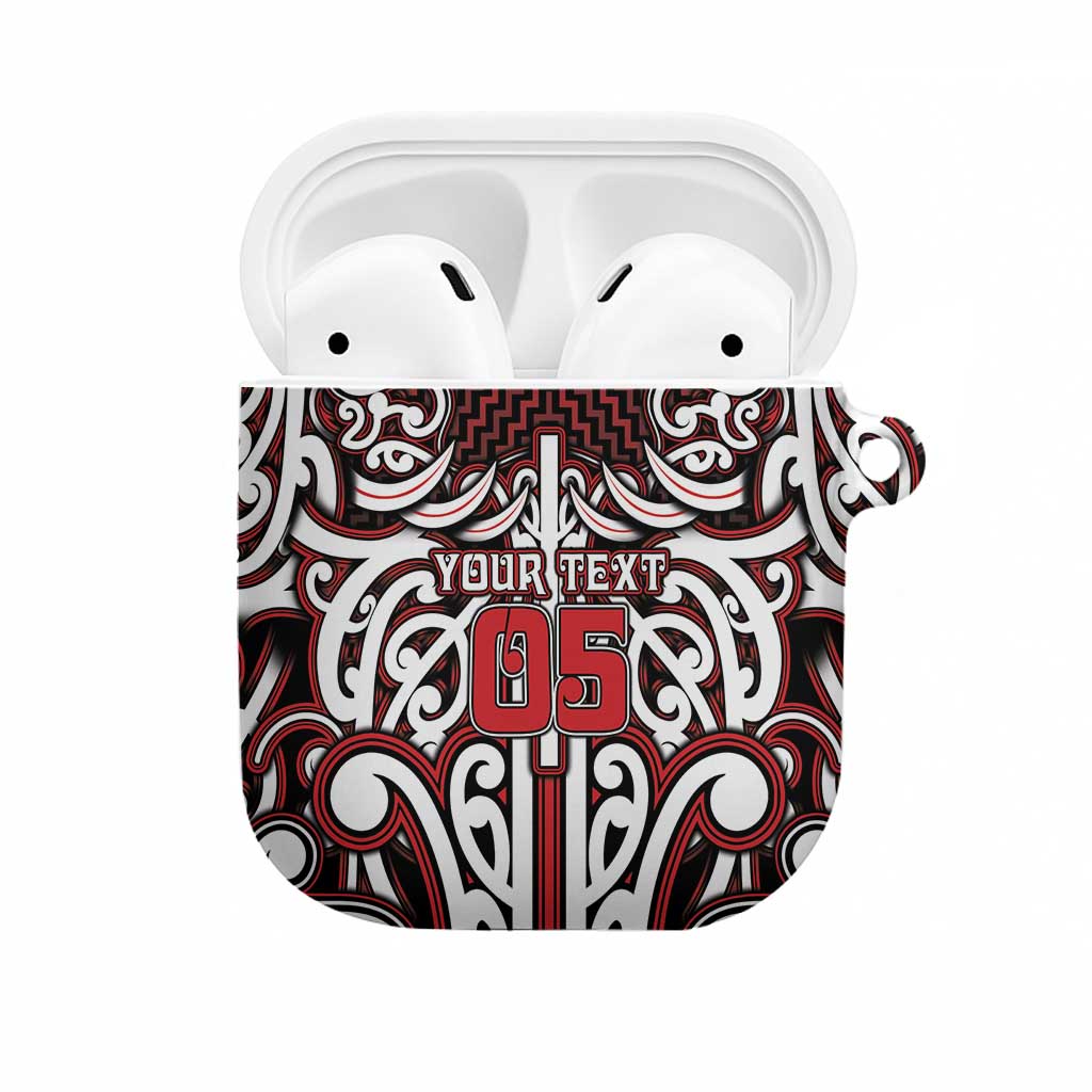 Custom Aotearoa Ngapuhi AirPods Case Maori Tribal Pattern Mix Poutama