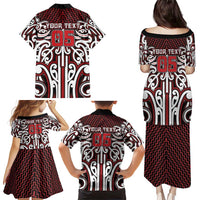 Custom Aotearoa Ngapuhi Family Matching Puletasi and Hawaiian Shirt Maori Tribal Pattern Mix Poutama LT05 - Polynesian Pride