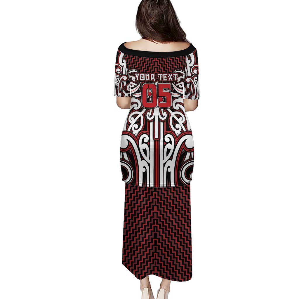 Custom Aotearoa Ngapuhi Family Matching Puletasi and Hawaiian Shirt Maori Tribal Pattern Mix Poutama LT05 - Polynesian Pride
