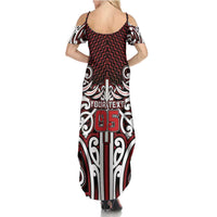 Custom Aotearoa Ngapuhi Family Matching Summer Maxi Dress and Hawaiian Shirt Maori Tribal Pattern Mix Poutama LT05 - Polynesian Pride