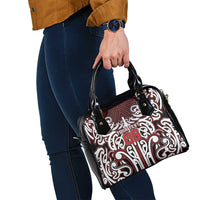 Custom Aotearoa Ngapuhi Shoulder Handbag Maori Tribal Pattern Mix Poutama