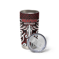 Custom Aotearoa Ngapuhi Tumbler Cup Maori Tribal Pattern Mix Poutama