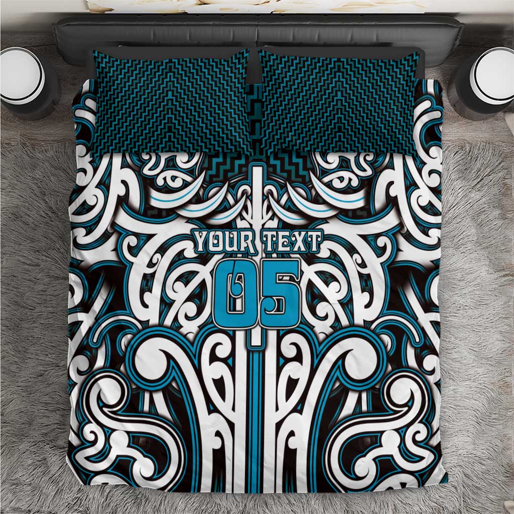 Custom Aotearoa Ngati Porou Bedding Set Maori Tribal Pattern Mix Poutama