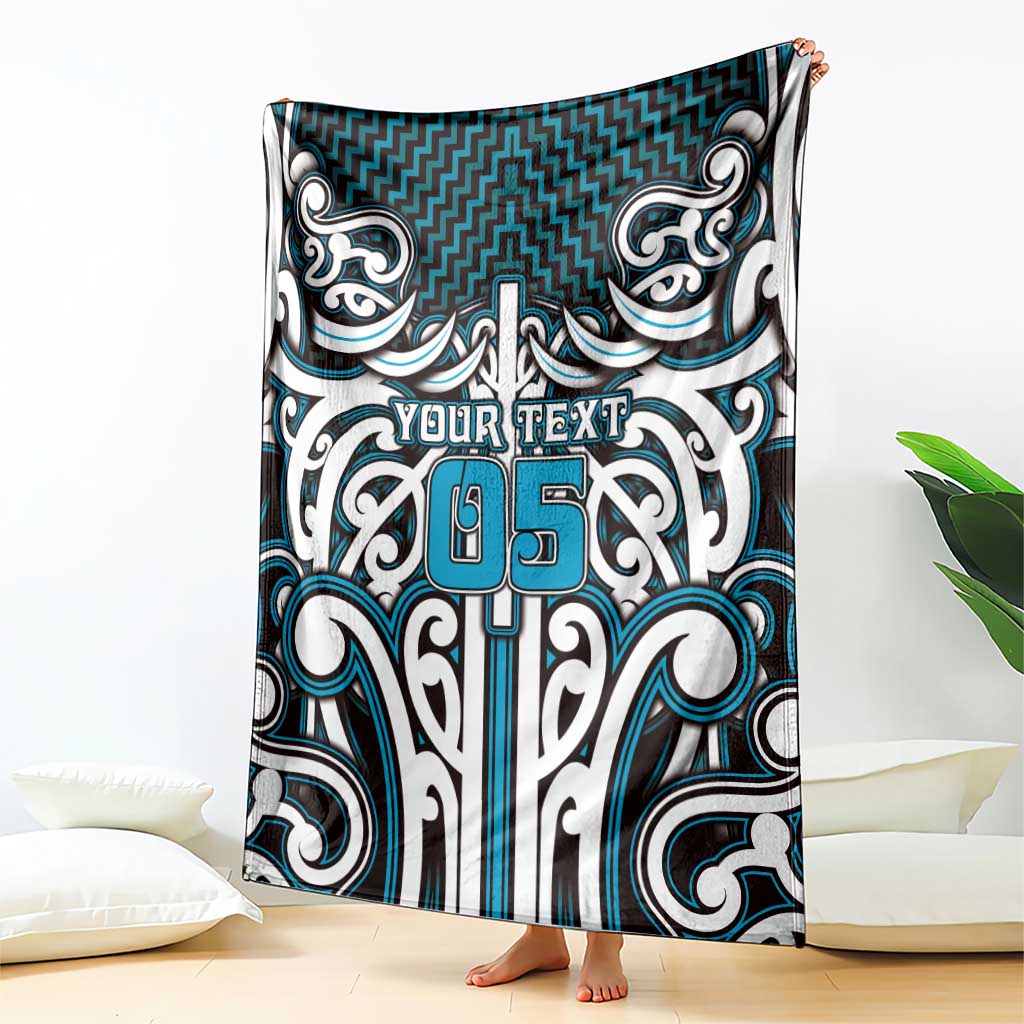 Custom Aotearoa Ngati Porou Blanket Maori Tribal Pattern Mix Poutama