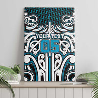 Custom Aotearoa Ngati Porou Canvas Wall Art Maori Tribal Pattern Mix Poutama