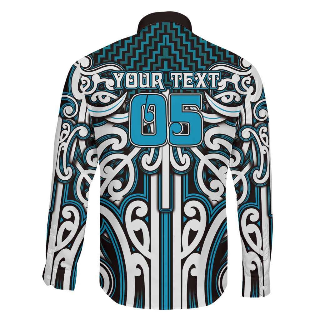 Custom Aotearoa Ngati Porou Family Matching Off Shoulder Maxi Dress and Hawaiian Shirt Maori Tribal Pattern Mix Poutama LT05 - Polynesian Pride