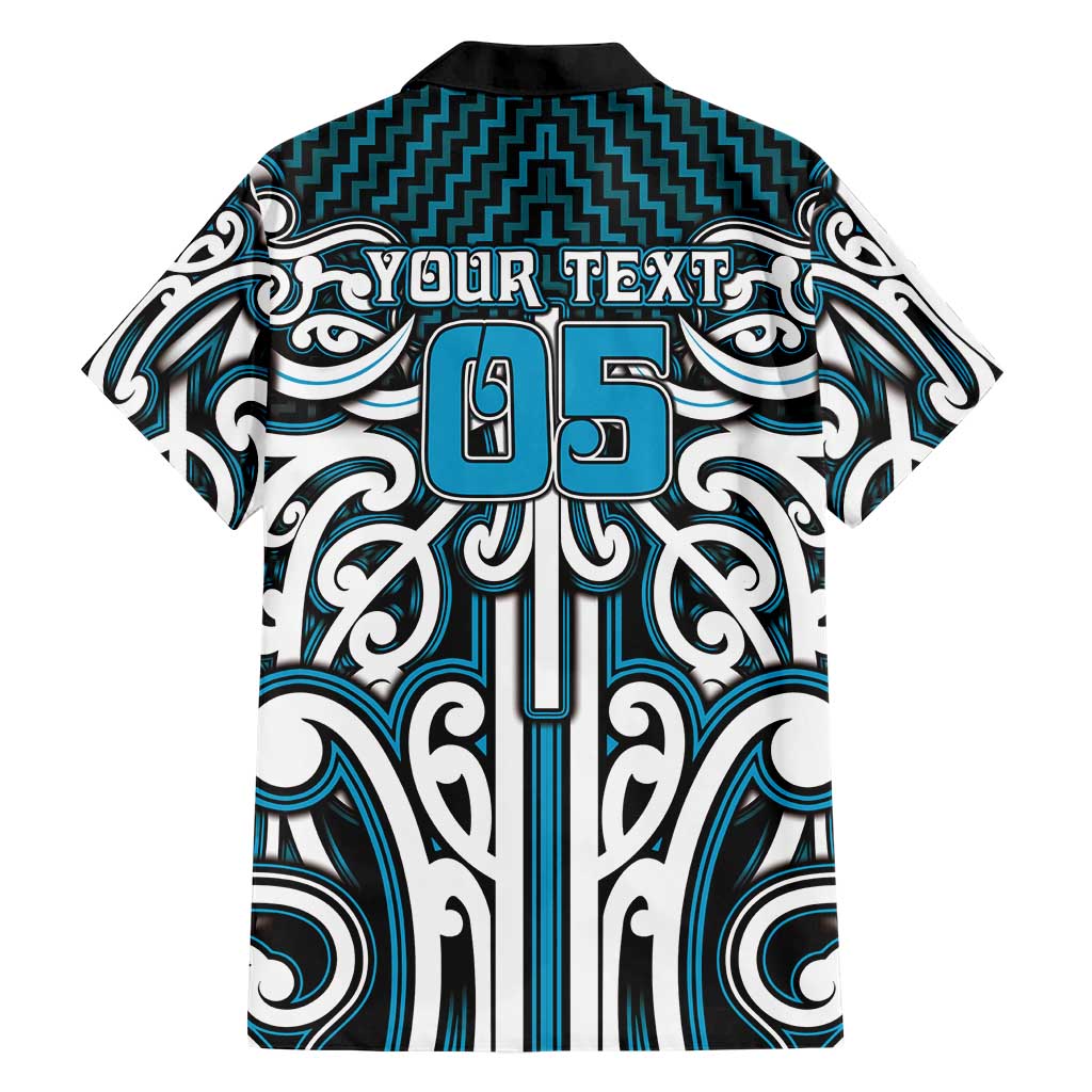 Custom Aotearoa Ngati Porou Family Matching Off Shoulder Short Dress and Hawaiian Shirt Maori Tribal Pattern Mix Poutama LT05 - Polynesian Pride