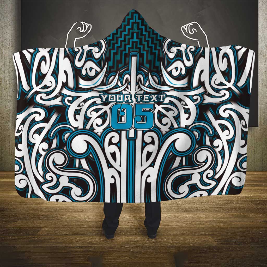 Custom Aotearoa Ngati Porou Hooded Blanket Maori Tribal Pattern Mix Poutama LT05 - Polynesian Pride