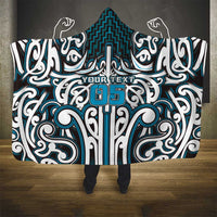 Custom Aotearoa Ngati Porou Hooded Blanket Maori Tribal Pattern Mix Poutama LT05 - Polynesian Pride