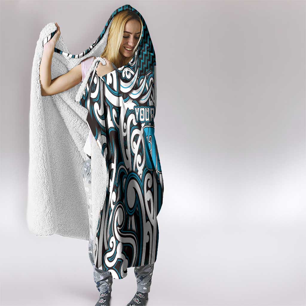 Custom Aotearoa Ngati Porou Hooded Blanket Maori Tribal Pattern Mix Poutama LT05 - Polynesian Pride