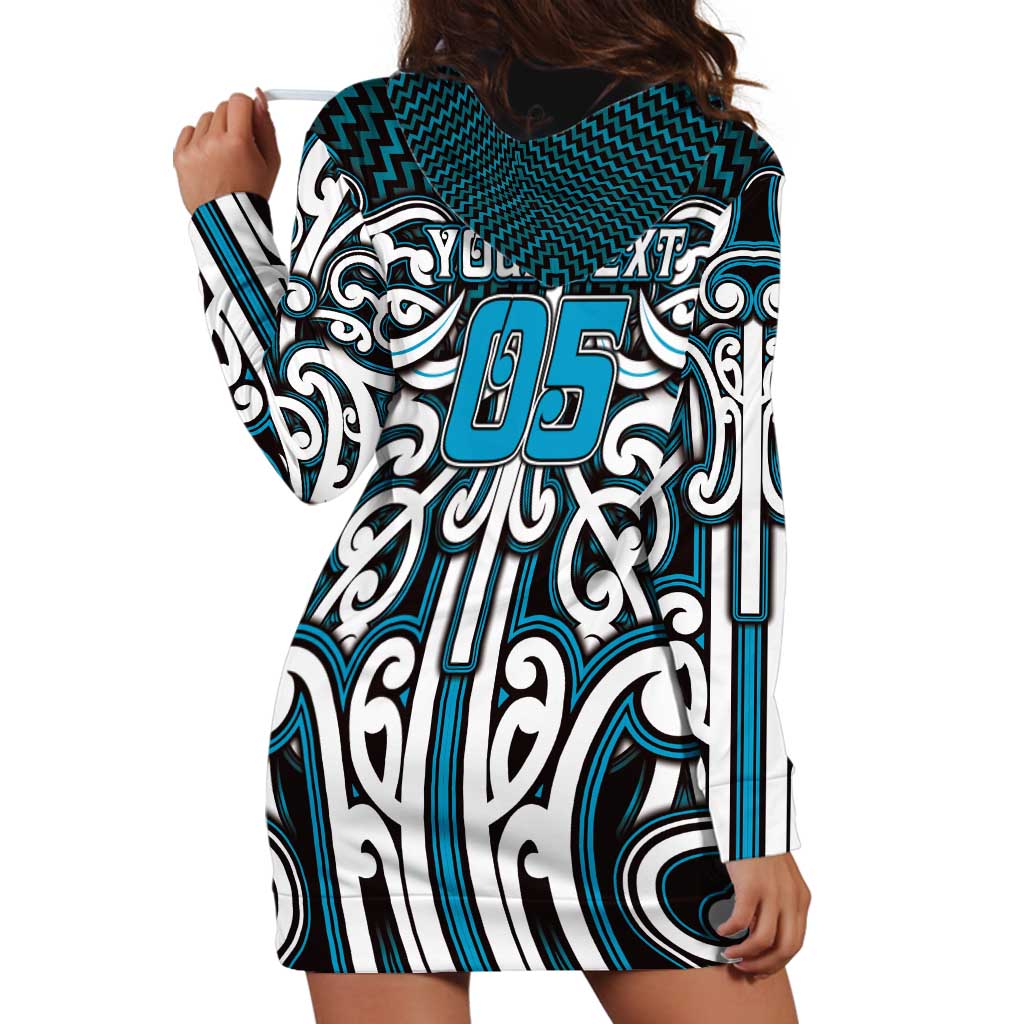 Custom Aotearoa Ngati Porou Hoodie Dress Maori Tribal Pattern Mix Poutama LT05 - Polynesian Pride