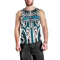 Custom Aotearoa Ngati Porou Men Tank Top Maori Tribal Pattern Mix Poutama LT05 - Polynesian Pride