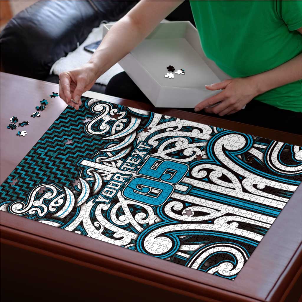 Custom Aotearoa Ngati Porou Puzzle Maori Tribal Pattern Mix Poutama