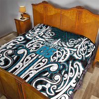Custom Aotearoa Ngati Porou Quilt Maori Tribal Pattern Mix Poutama