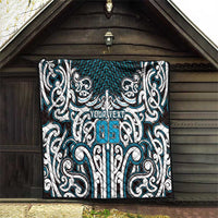 Custom Aotearoa Ngati Porou Quilt Maori Tribal Pattern Mix Poutama