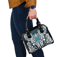 Custom Aotearoa Ngati Porou Shoulder Handbag Maori Tribal Pattern Mix Poutama