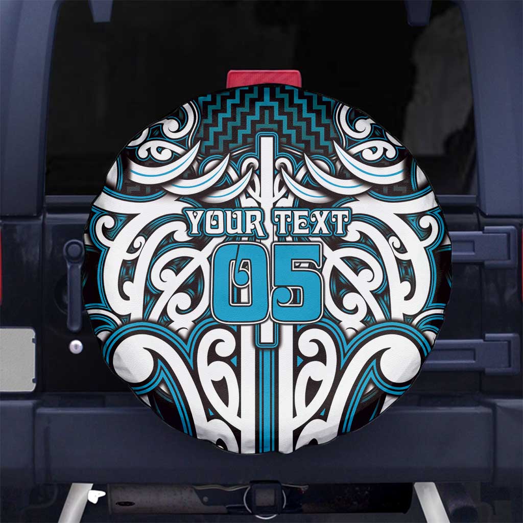 Custom Aotearoa Ngati Porou Spare Tire Cover Maori Tribal Pattern Mix Poutama