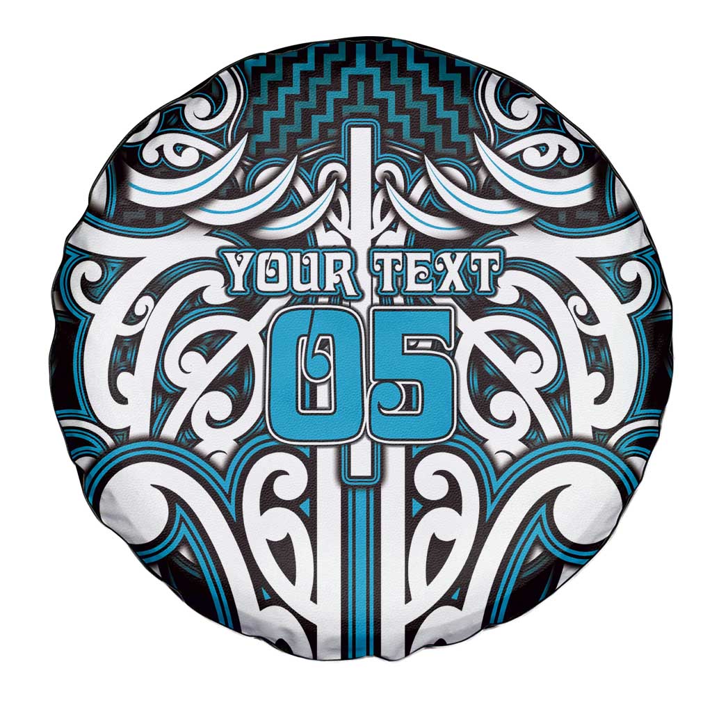 Custom Aotearoa Ngati Porou Spare Tire Cover Maori Tribal Pattern Mix Poutama