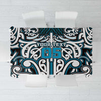 Custom Aotearoa Ngati Porou Tablecloth Maori Tribal Pattern Mix Poutama