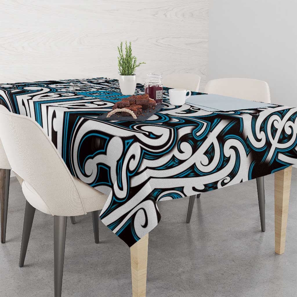 Custom Aotearoa Ngati Porou Tablecloth Maori Tribal Pattern Mix Poutama