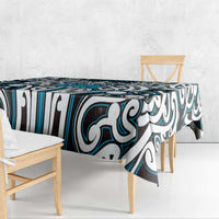Custom Aotearoa Ngati Porou Tablecloth Maori Tribal Pattern Mix Poutama