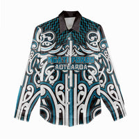Custom Aotearoa Ngati Porou Women Casual Shirt Maori Tribal Pattern Mix Poutama LT05 - Polynesian Pride